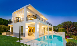 Contemporary, detached luxury villa for sale with panoramic mountain and sea views, heart of Marbella's Golden Mile 49904 