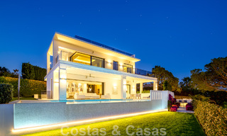 Contemporary, detached luxury villa for sale with panoramic mountain and sea views, heart of Marbella's Golden Mile 49905 