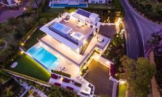 Contemporary, detached luxury villa for sale with panoramic mountain and sea views, heart of Marbella's Golden Mile 49908 