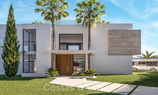 2 prestigious new build villas for sale within walking distance of a stunning golf clubhouse on the New Golden Mile, between Marbella and Estepona 49832 