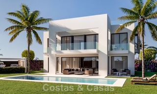 2 prestigious new build villas for sale within walking distance of a stunning golf clubhouse on the New Golden Mile, between Marbella and Estepona 49834 