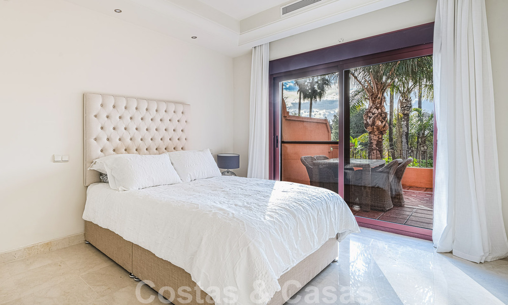 Semi-detached Spanish-style house for sale in a prestigious urbanisation within walking distance of Puerto Banus and the beach in Nueva Andalucia, Marbella 49739