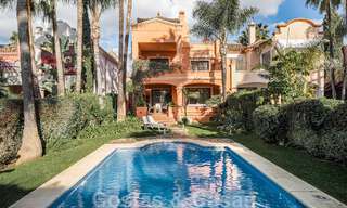 Semi-detached Spanish-style house for sale in a prestigious urbanisation within walking distance of Puerto Banus and the beach in Nueva Andalucia, Marbella 49746 