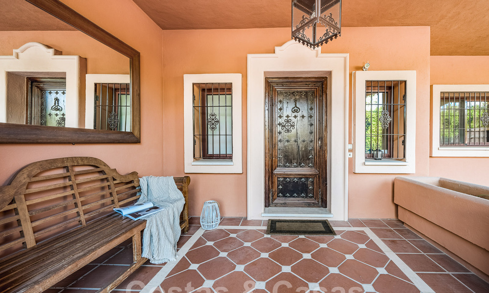 Semi-detached Spanish-style house for sale in a prestigious urbanisation within walking distance of Puerto Banus and the beach in Nueva Andalucia, Marbella 49752