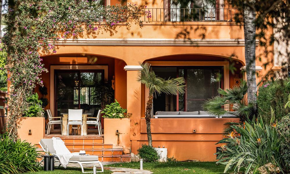 Semi-detached Spanish-style house for sale in a prestigious urbanisation within walking distance of Puerto Banus and the beach in Nueva Andalucia, Marbella 49757