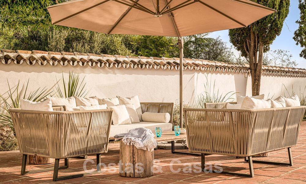 Charming Spanish luxury villa for sale surrounded by natural beauty and bordering the dunes beach in Marbella 49693