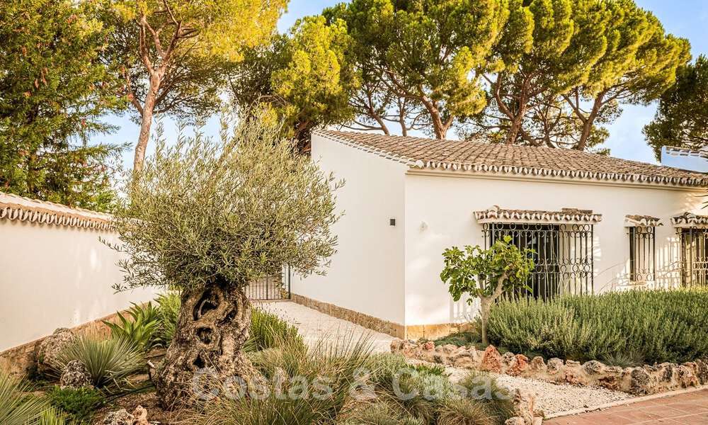Charming Spanish luxury villa for sale surrounded by natural beauty and bordering the dunes beach in Marbella 49694