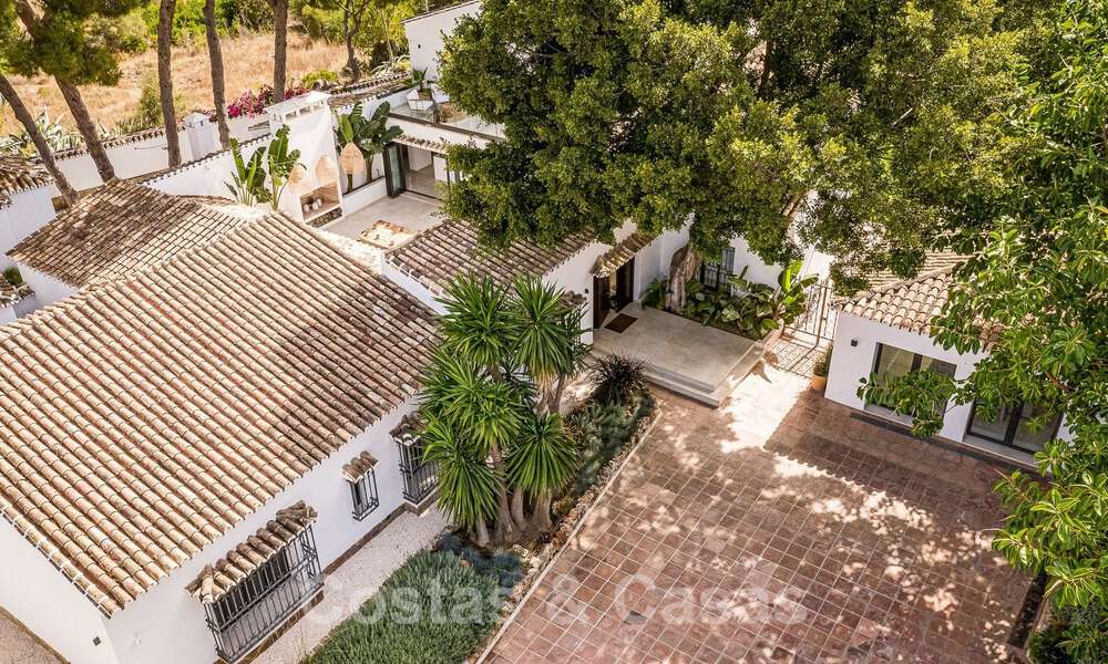 Charming Spanish luxury villa for sale surrounded by natural beauty and bordering the dunes beach in Marbella 49696