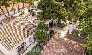 Charming Spanish luxury villa for sale surrounded by natural beauty and bordering the dunes beach in Marbella 49696 