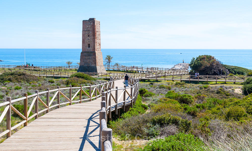 Charming Spanish luxury villa for sale surrounded by natural beauty and bordering the dunes beach in Marbella 49710