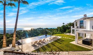 Mediterranean luxury villa for sale with a contemporary feel and stunning sea views in the exclusive La Zagaleta Golf resort, Benahavis - Marbella 49355 