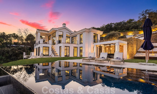 Mediterranean luxury villa for sale with a contemporary feel and stunning sea views in the exclusive La Zagaleta Golf resort, Benahavis - Marbella 49361 