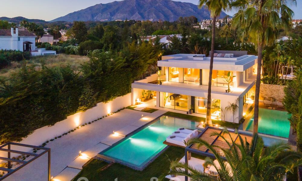 Modern luxury villa for sale with contemporary design, located a short distance from Puerto Banus, Marbella 49430