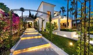 Mediterranean, luxury villa for sale in prestigious residential area surrounded by Nueva Andalucia's valley golf courses, Marbella 54152 