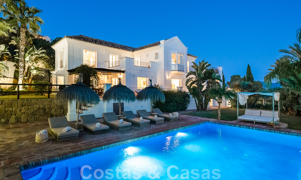 Andalusian luxury villa for sale with breath-taking panoramic sea views located in Los Monteros, Marbella 50939