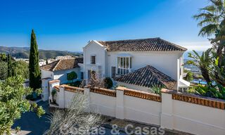 Andalusian luxury villa for sale with breath-taking panoramic sea views located in Los Monteros, Marbella 50945 