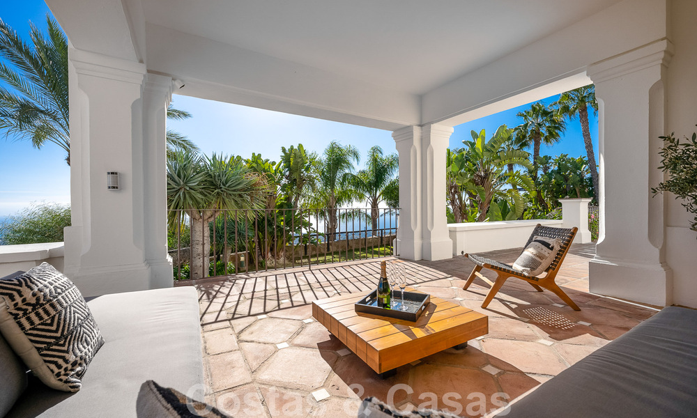 Andalusian luxury villa for sale with breath-taking panoramic sea views located in Los Monteros, Marbella 50948