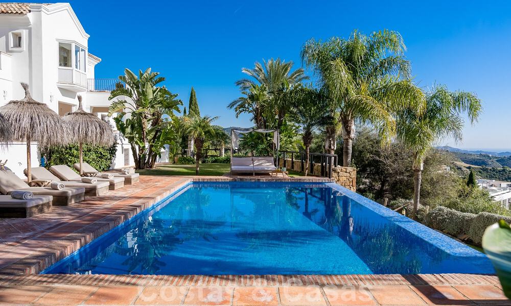 Andalusian luxury villa for sale with breath-taking panoramic sea views located in Los Monteros, Marbella 50949