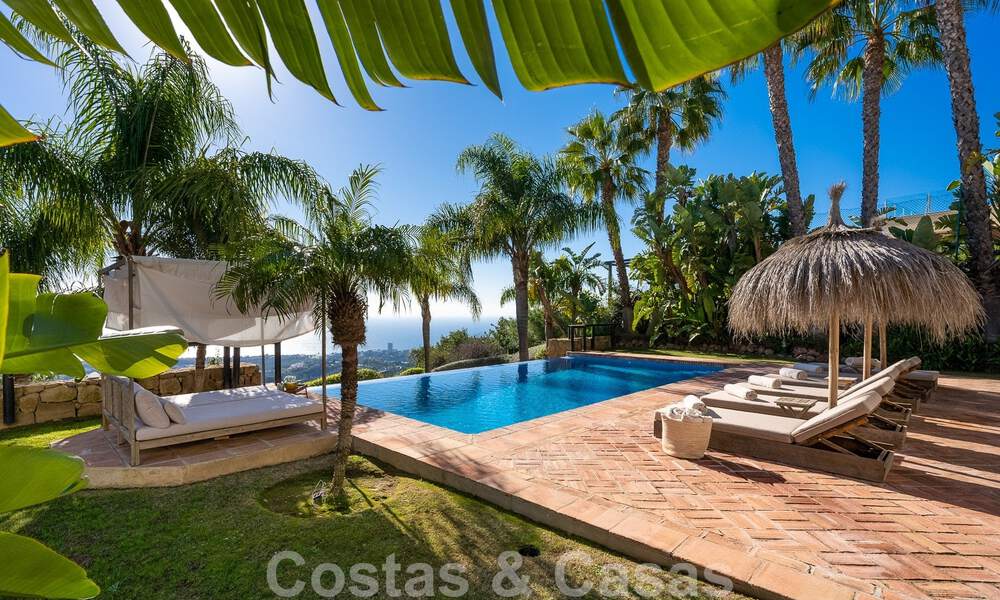 Andalusian luxury villa for sale with breath-taking panoramic sea views located in Los Monteros, Marbella 50950