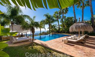 Andalusian luxury villa for sale with breath-taking panoramic sea views located in Los Monteros, Marbella 50950 