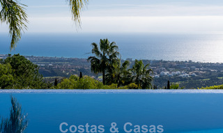 Andalusian luxury villa for sale with breath-taking panoramic sea views located in Los Monteros, Marbella 50952 