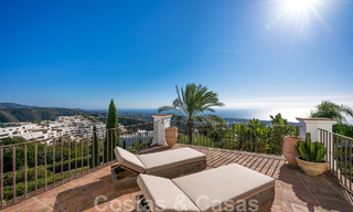 Andalusian luxury villa for sale with breath-taking panoramic sea views located in Los Monteros, Marbella 50953 
