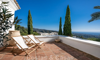 Andalusian luxury villa for sale with breath-taking panoramic sea views located in Los Monteros, Marbella 50955 