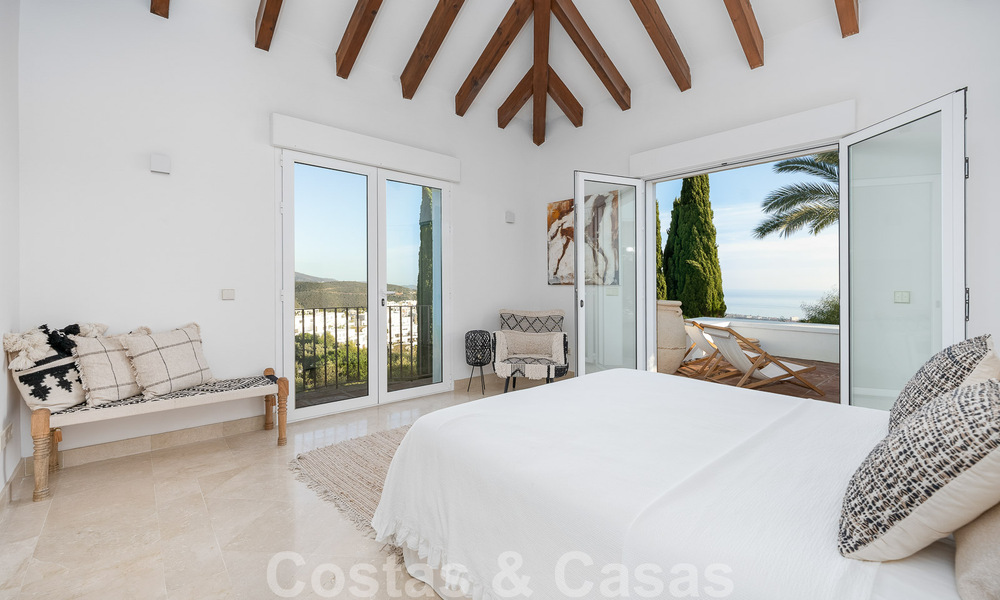 Andalusian luxury villa for sale with breath-taking panoramic sea views located in Los Monteros, Marbella 50978