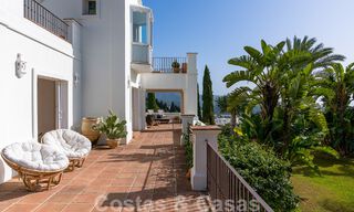 Andalusian luxury villa for sale with breath-taking panoramic sea views located in Los Monteros, Marbella 50996 