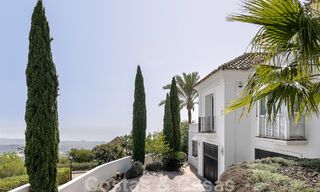 Andalusian luxury villa for sale with breath-taking panoramic sea views located in Los Monteros, Marbella 51004 