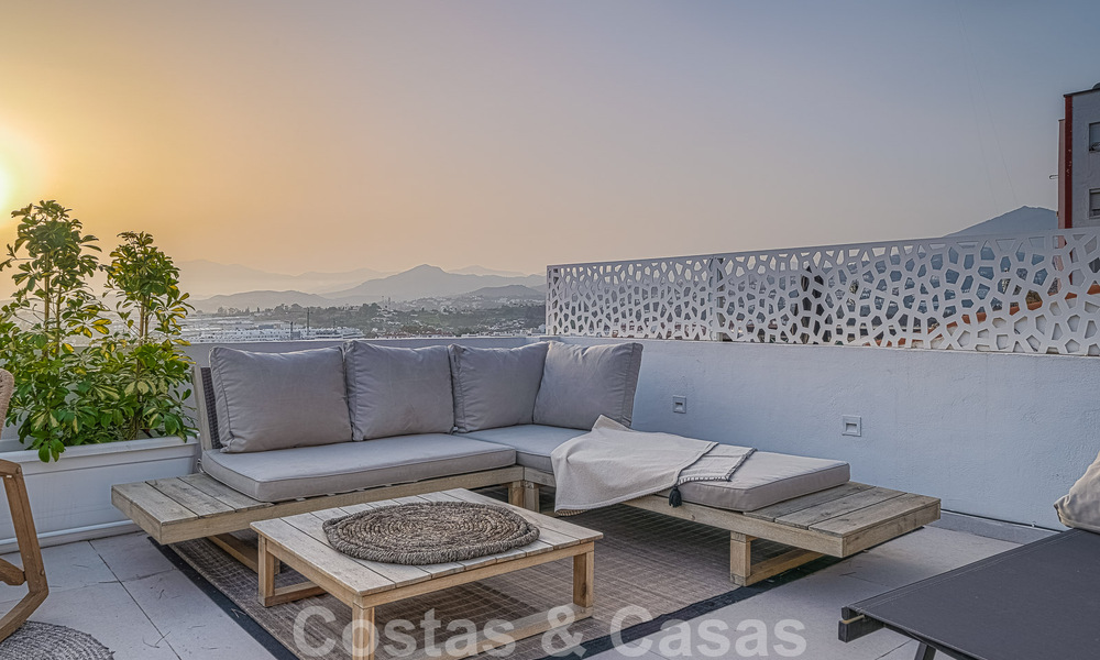 Stunning penthouse for sale with sea and mountain views, walking distance to amenities in Nueva Andalucia, Marbella 50751