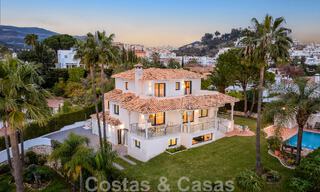 Spanish luxury villa for sale with Mediterranean architecture located in the heart of Nueva Andalucia's golf valley in Marbella 50650 