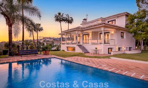 Spanish luxury villa for sale with Mediterranean architecture located in the heart of Nueva Andalucia's golf valley in Marbella 50667