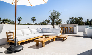 Contemporary, detached villa for sale with charming outdoor spaces and heated pool in Nueva Andalucia, Marbella 51067 