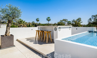 Contemporary, detached villa for sale with charming outdoor spaces and heated pool in Nueva Andalucia, Marbella 51069 