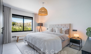 Contemporary, detached villa for sale with charming outdoor spaces and heated pool in Nueva Andalucia, Marbella 51076 