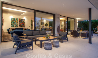 Sophisticated modern-style designer villa for sale in a gated community in Nueva Andalucia's golf valley, Marbella 50630 