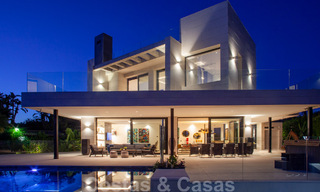 Sophisticated modern-style designer villa for sale in a gated community in Nueva Andalucia's golf valley, Marbella 50641 