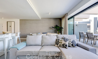 Move-in ready, modern 3-bedroom apartment for sale in a golf resort on the New Golden Mile, between Marbella and Estepona 50812 