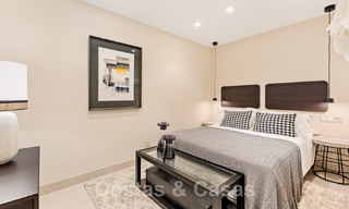 Spacious, stylish apartment for sale in gated complex on frontline beach with sea views, on the New Golden Mile, Marbella - Estepona 51302 