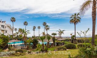 Spacious, stylish apartment for sale in gated complex on frontline beach with sea views, on the New Golden Mile, Marbella - Estepona 51333 