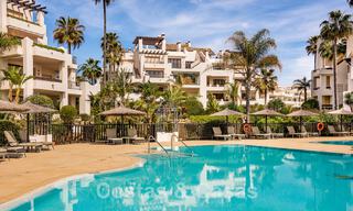 Spacious, stylish apartment for sale in gated complex on frontline beach with sea views, on the New Golden Mile, Marbella - Estepona 51339 