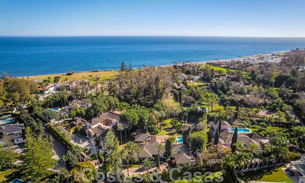 Detached Mediterranean-style luxury villa for sale a stone's throw from the beach and amenities in prestigious Guadalmina Baja in Marbella 51242