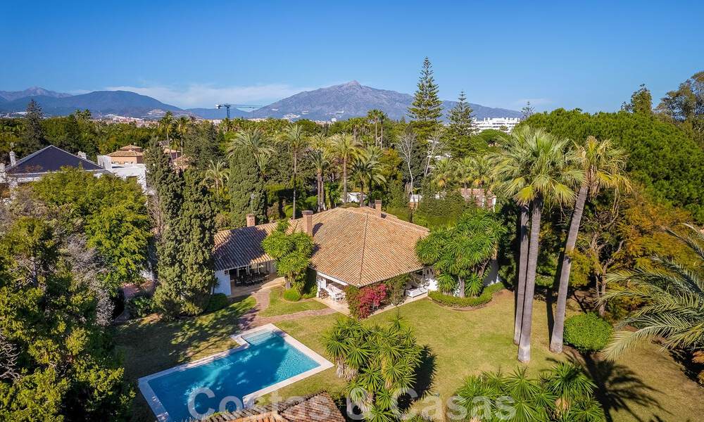 Detached Mediterranean-style luxury villa for sale a stone's throw from the beach and amenities in prestigious Guadalmina Baja in Marbella 51281