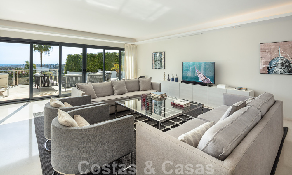 Spanish luxury villa for sale with contemporary Mediterranean architecture located in the heart of Nueva Andalucia's golf valley in Marbella 51220