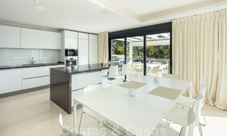 Spanish luxury villa for sale with contemporary Mediterranean architecture located in the heart of Nueva Andalucia's golf valley in Marbella 51224 