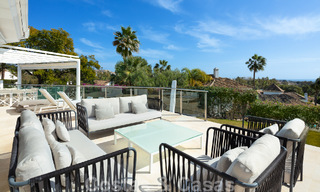 Spanish luxury villa for sale with contemporary Mediterranean architecture located in the heart of Nueva Andalucia's golf valley in Marbella 51226 