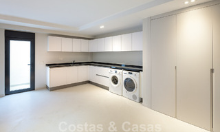 Spanish luxury villa for sale with contemporary Mediterranean architecture located in the heart of Nueva Andalucia's golf valley in Marbella 51234 