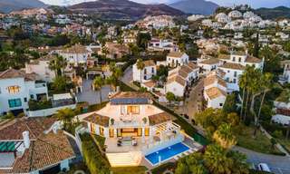Spanish luxury villa for sale with contemporary Mediterranean architecture located in the heart of Nueva Andalucia's golf valley in Marbella 51238 