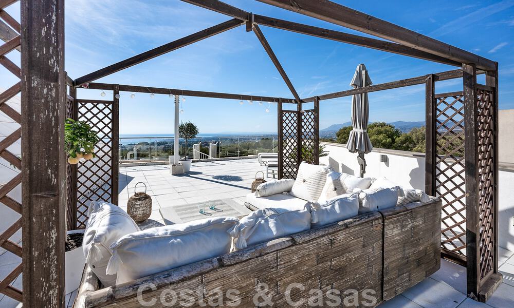 Spacious semi-detached house for sale with spectacular sea views, in Sierra Blanca on the Golden Mile of Marbella 51103